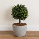 2‘ Artificial Boxwood Topiary Tree with Ground Stake