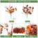 Autumn Faux Silk Daisy Flowers Halloween - Set of 12 #color_
Dark Red / Orange