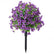 Outdoor Artificial Flower Stakes Decor for Garden Yard & Lawn #color_Purple