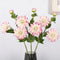 24.4" Artificial Dahlia with Buds Real Texture - Set of 5