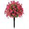 Outdoor Artificial Flower Stakes Decor for Garden Yard & Lawn #color_Rose-Red