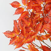 41" Realistic Faux Fall Nandina Foliage Branches - Set of 3 #color_red