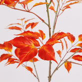 41" Realistic Faux Fall Nandina Foliage Branches - Set of 3 #color_red