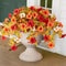 Fall Faux Petunia Flowers in Orange - 2 Pcs #color_3-Color Mix