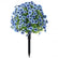 Outdoor Artificial Flower Stakes Decor for Garden Yard & Lawn #color_Blue