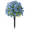 Outdoor Artificial Flower Stakes Decor for Garden Yard & Lawn #color_Blue