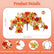 Fall Faux Petunia Flowers in Orange - 2 Pcs #color_3-Color Mix