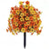Fall Artificial Flower Stake Outdoor Mum Decor #color_orange-yellow