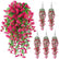 Artificial UV Resistant Hanging Morning Glory Flowers - Set of 5