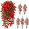 Artificial UV Resistant Hanging Morning Glory Flowers - Set of 5