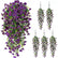 Artificial UV Resistant Hanging Morning Glory Flowers - Set of 5
