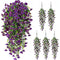 Artificial UV Resistant Hanging Morning Glory Flowers - Set of 5