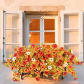 Fall Faux Petunia Flowers in Orange - 2 Pcs #color_3-Color Mix