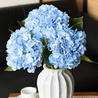 21” Realistic Touch Hydrangea Flowers for Indoor Outdoor - Set of 3