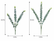21In Realistic Touch Artificial Eucalyptus Branches for Vase Arrangements Home Decor-Set of 12