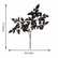 18In Realistic Artificial Fall Maple Leaf Branches for Thanksgiving Decor Seasonal Home Styling-Set of 6