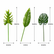 Realistic Touch Artificial Tropical Leaf Greenery for Indoor Outdoor - Set of 6