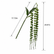 39" Faux Pea Pod Vines Artificial String of Pearls Hanging Plants - Set of 6