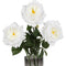 19" Real Texture Artificial Austin Roses Flowers - Set of 3