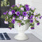 Artificial Petunia Faux Flowers UV for Outdoor Indoor - 2 Pcs #color_Purple