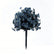21.7" Halloween Artificial Violet Flower UV Resistant Decor #color_Dark Blue