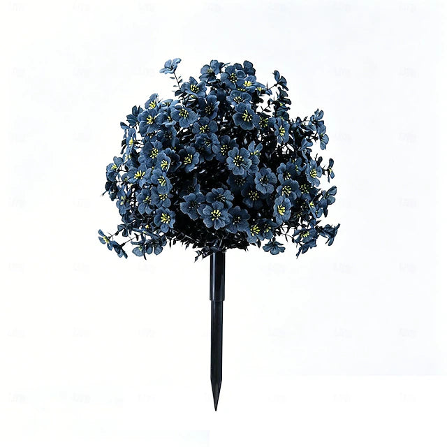 21.7" Halloween Artificial Violet Flower UV Resistant Decor #color_Dark Blue