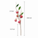 30" Artificial 5-Head Fig Stems with Leaves and Fruits - Set of 3