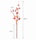 29” Faux Pomegranate Dusty Frosted Branches - Set of 3