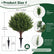 24" Artificial Cypress Topiary UV Resistant for Outdoor Indoor