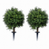 2‘ Artificial Boxwood Topiary Tree with Ground Stake-Set of 2