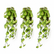 3’ Artificial Hanging Tropical Green Foliage Vines - Set of 3