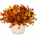 Autumn Faux Silk Daisy Flowers Halloween - Set of 12