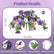 Artificial Petunia Faux Flowers UV for Outdoor Indoor - 2 Pcs #color_Purple