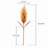 39" Artificial Pampas Grass Stems Faux Reed Grass Spray - Set of 3