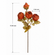 20" Realistic 4-Head Faux Rose Flowers with Vintage Burnt Edge - Set of 3