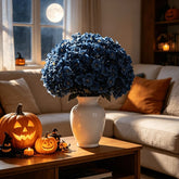 21.7" Halloween Artificial Violet Flower UV Resistant Decor #color_Dark Blue