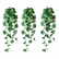 3’ Artificial Hanging Tropical Green Foliage Vines - Set of 3