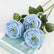 19" Real Texture Artificial Austin Roses Flowers - Set of 3
