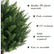 24" Artificial Cypress Topiary UV Resistant for Outdoor Indoor