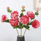 24.4" Artificial Dahlia with Buds Real Texture - Set of 5
