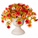 Fall Faux Petunia Flowers in Orange - Set of 2