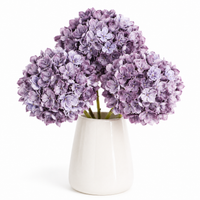 18“ Realistic Touch Hydrangea Flowers for Indoor Outdoor - Set of 3