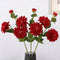 24.4" Artificial Dahlia with Buds Real Texture - Set of 5