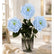 19" Real Texture Artificial Austin Roses Flowers - Set of 3