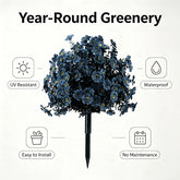 21.7" Halloween Artificial Violet Flower UV Resistant Decor #color_Dark Blue