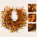 23.62" Harvest Festival Artificial Olive Leaf Wreath with Fruit and Bow