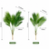 Realistic Artificial Areca Palm Leaves for Vase Indoor Decoration-Set of 3