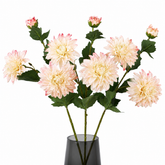 24.4" Artificial Dahlia with Buds Real Texture - Set of 5