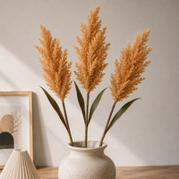 39" Artificial Pampas Grass Stems Faux Reed Grass Spray - Set of 3