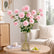 32“ Faux 6-Head Pompon Chrysanthemum Flowers - Set of 3